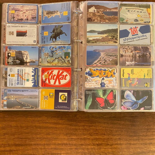 Phone cards set of 420 pieces like new with album