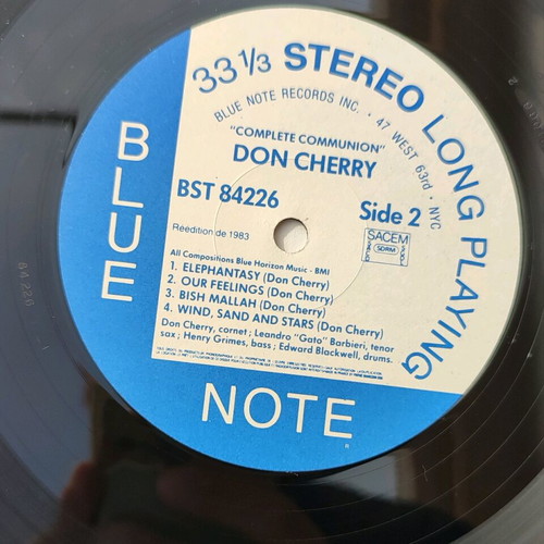 Complete Communion Don Cherry vinyl used
