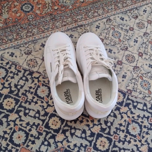 Karl Lagerfeld men's sneakers like new, white, sports style, size 43