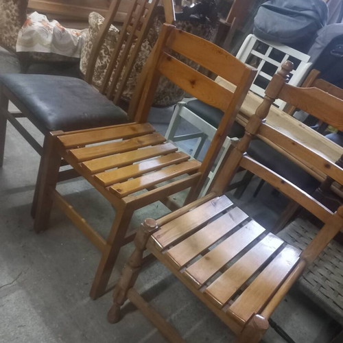 Chairs used in excellent condition, various designs