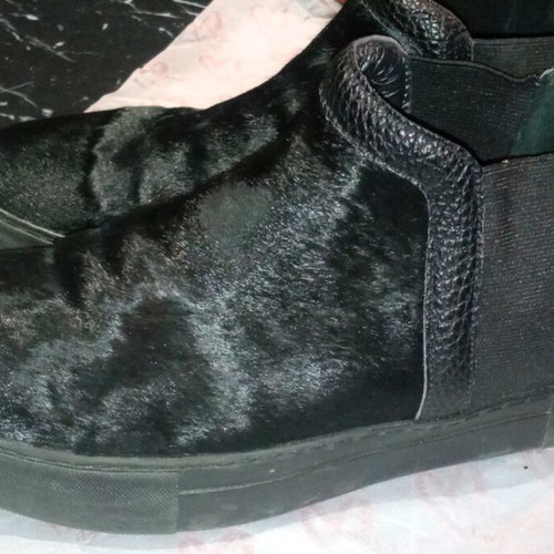 Pony leather ankle boots black size 40 like new