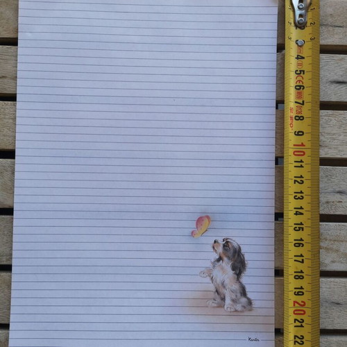 Letter paper with puppy like new