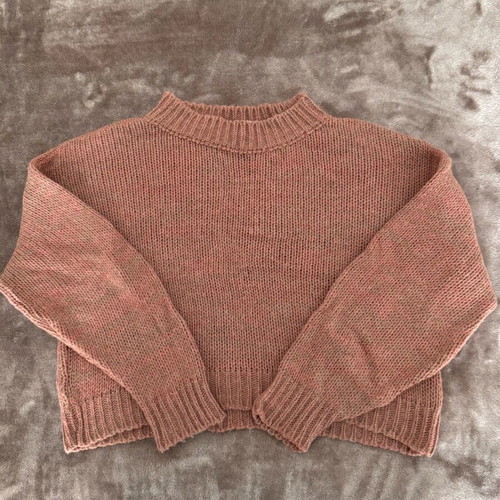 Badila Retro Pullover Dusty Pink used, with mohair, size S/M