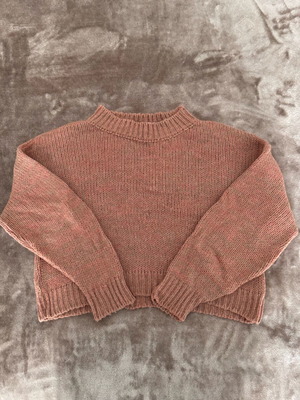 Badila Retro Pullover Dusty Pink used, with mohair, size S/M