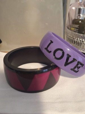 Women's bracelet set used, colorful combination, 2 pieces