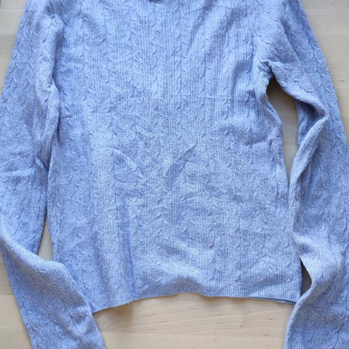 Wool cardigan thin small unused purple Stradivarius