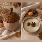 Acorn candle handmade