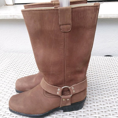 Women's cowboy boots new, size 37, beige brown