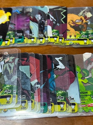 Κάρτες Ben 10 μεταχειρισμένες, πακέτο 47 διαφανείς