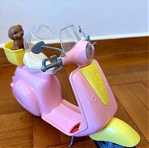 Barbie κούκλα με μοτοσυκλέτα