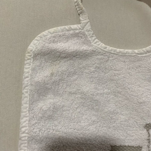 Bib with embroidery like new, handmade