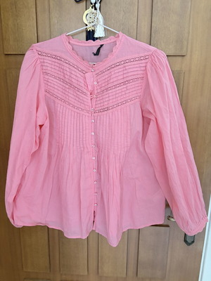 Zara blouse, summer, pink, size M