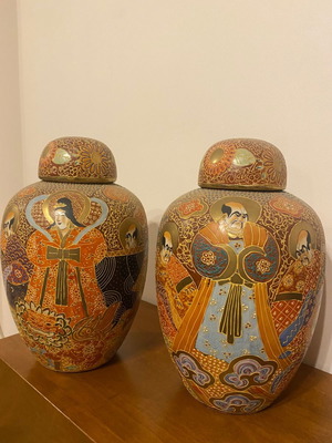 Σετ Κινέζικα Βάζα Satsuma, Ζωγραφισμένα στο Χέρι. 180€ το σετ