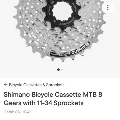 Shimano CS-HG-41-8 cassette brand new