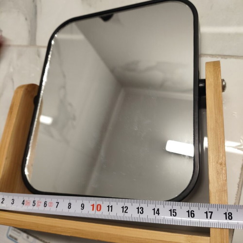 Two-dimensional tabletop mirror like new, rotating