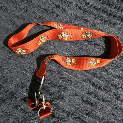 Leone lanyard keychain like new, red