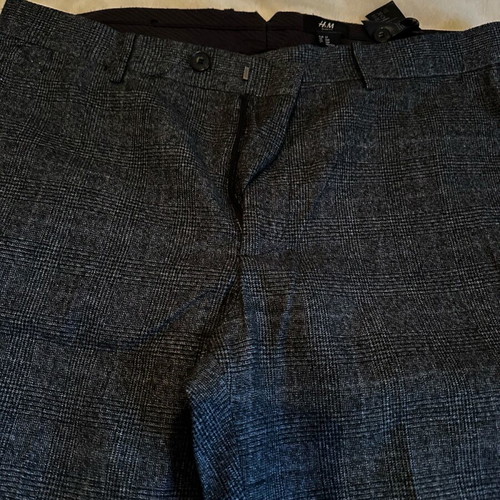 Wool plaid pants H&M size 52, like new, pack of two