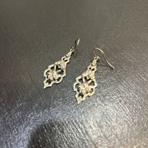 Vintage stainless steel earrings from the 90s like new, silver