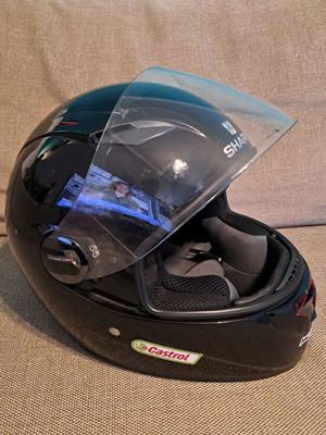 Κράνος Shark full face μεταχειρισμένο, μέγεθος M, μαύρο με κόκκινες λεπτομέρειες