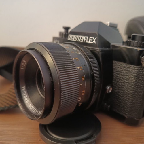Revueflex AC-1 (Chinon Memotron) analog camera with Revuenon Special 35mm f2.8 lens used