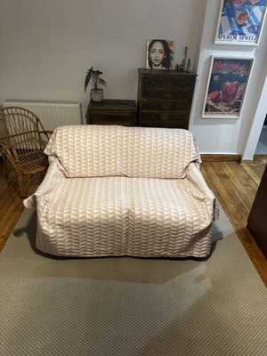 Two-Seater Sofa Used, Children's Bed, 130x95 cm