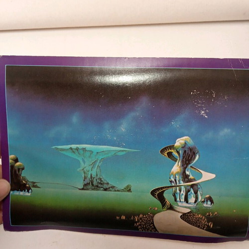 Card postal 'Yessono's pathway' by Dragons Dream UK with space theme 21x14 cm vintage collectible new