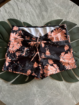 Men's swim shorts, size L, colorful