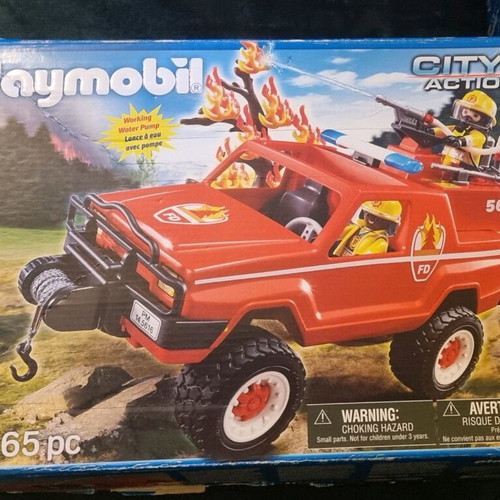 Playmobil 5616 firetruck used, complete