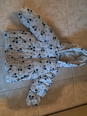 Disney children's jacket used white and blue size 92 cm