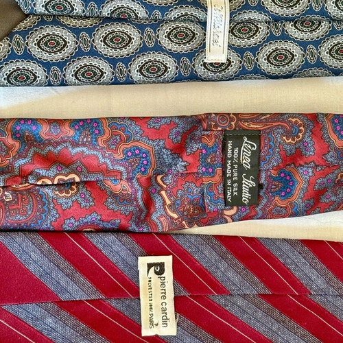 Vintage ties used, pack of 13, branded