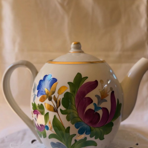 Vintage Soviet porcelain tea set from 1970s
