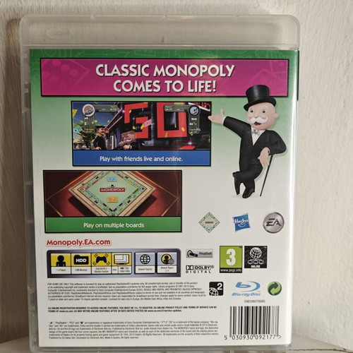 Monopoly Streets PlayStation 3 game, English