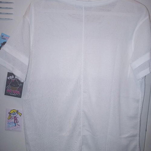 Bershka mesh t-shirt white medium used