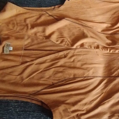 Skirt vest set used, camel color