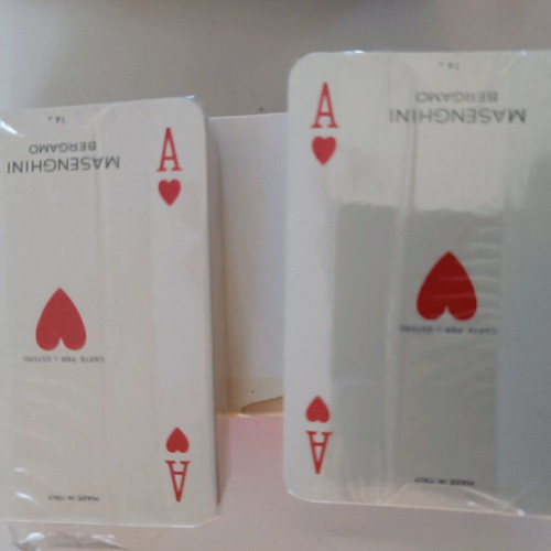 Set of 2 unused Greek Line vintage 1950s playing cards like new