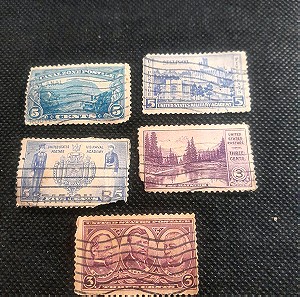 Παλιά αμερικάνικα γραμματόσημα