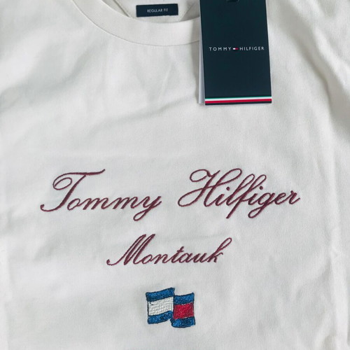 Tommy Hilfiger T-Shirt new, regular fit, beige, size M