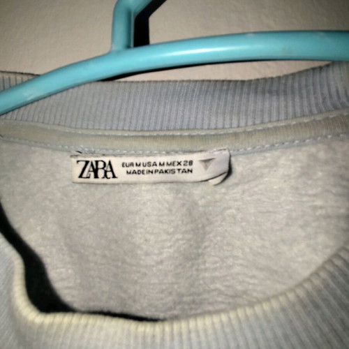 Zara sweatshirt used, turquoise, size M