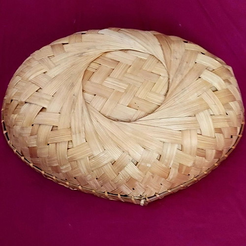 Bamboo wicker basket like new