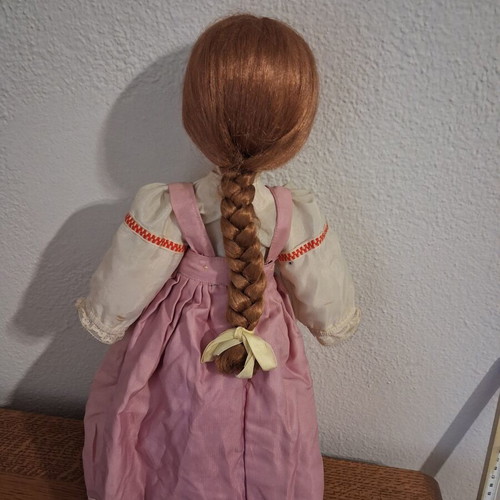 Vintage USSR doll 44cm used, clothes with wear
