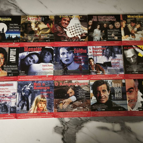Collection of 123 DVDs like new, pack with movies and documentaries