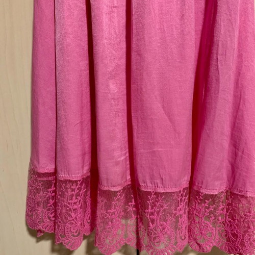 Celestino silk midi strapless dress fuchsia like new