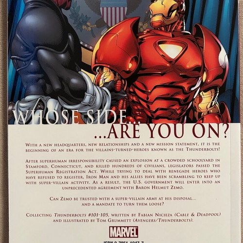 Civil War volume Thunderbolts Marvel like new, in English