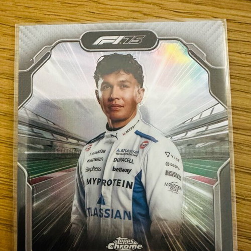Alex Albon Speed Demons Refractor Topps Chrome F1 2025 like new card