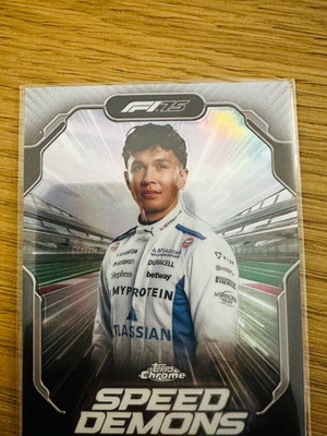 Alex Albon Speed Demons Refractor Topps Chrome F1 2025 like new card
