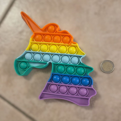 Pop it Fidget Unicorn Rainbow like new
