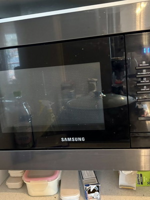 Samsung Built-in Microwave Oven MG23A7013CA with Grill and Custom Frame like new