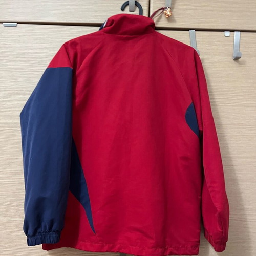 Adidas windbreaker jacket new, size 14 years, blue and red