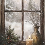 Christmas window poster like new
