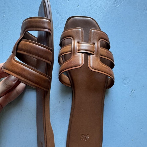 H&M Brown Square Sandals size 38 like new
